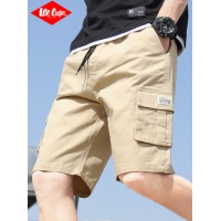 Lee Cooper工装短裤男2023夏季薄款宽松直筒男士五分潮牌中裤...